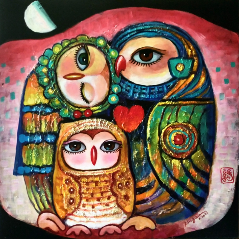 On His Shoulder by artist Ping Irvin